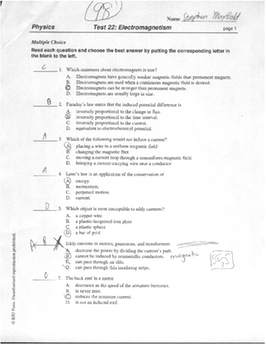 physics test